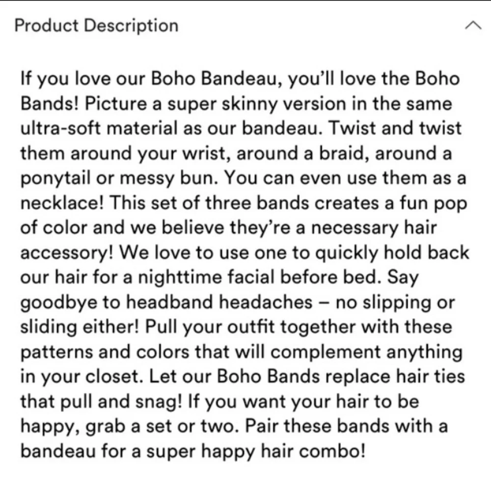 NEW boho band hair ties - Picture 7 of 7
